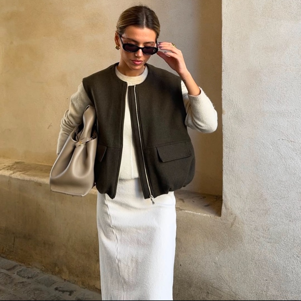 NWT Zara Oversized Vest ZW Collection